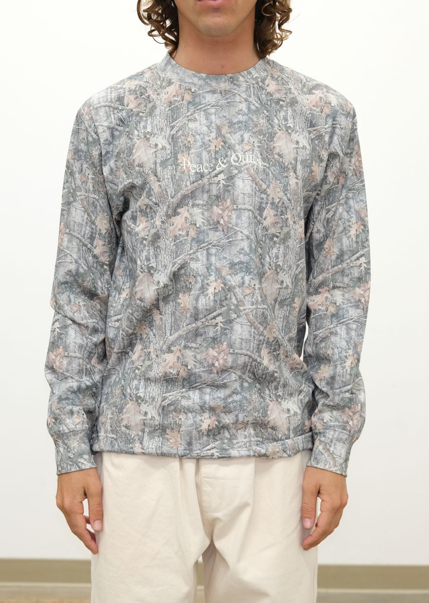 MoPQ Wordmark Camo Long Sleeve Tee 'Camouflage'