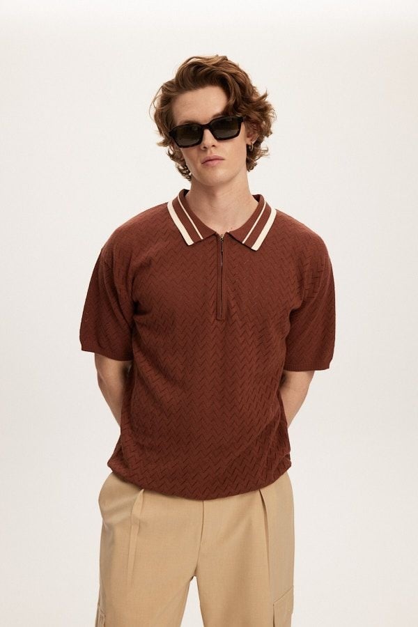 Kuwalla Knit Zip Polo