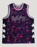 COLOR CAMO MESH MULTI LOGO RELAXED FIT TANK TOP MENS