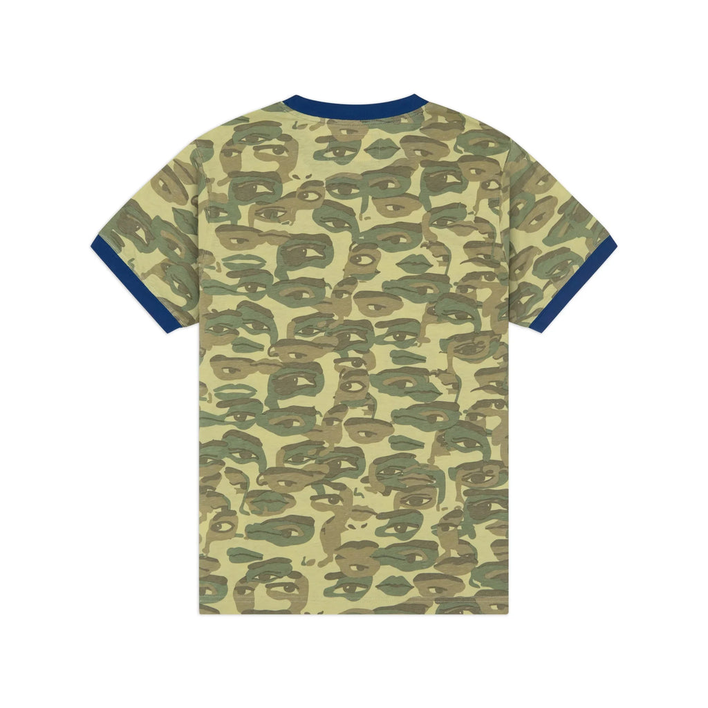 Kidsuper Face Camo Short Sleeve Shirt