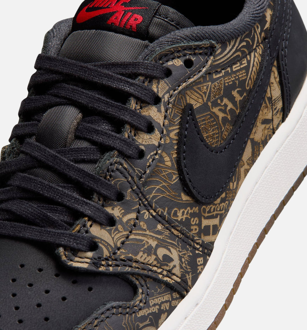 Air Jordan 1 Retro Low OG "Laser" Black and Varsity Red Big Kids' Shoe – Black/Varsity Red/Summit White