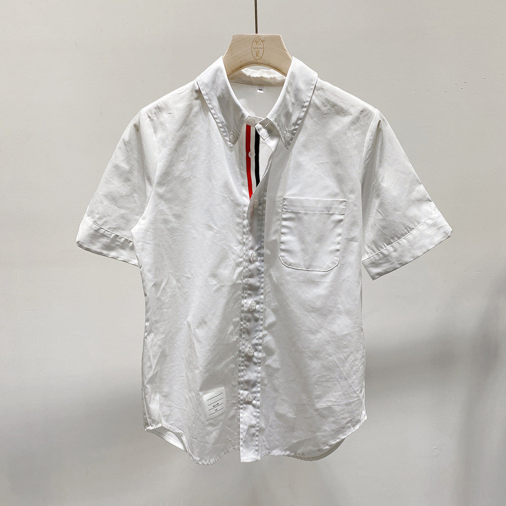 Thom Browne Women's Puppy Embroidered Short Sleeve Shirt