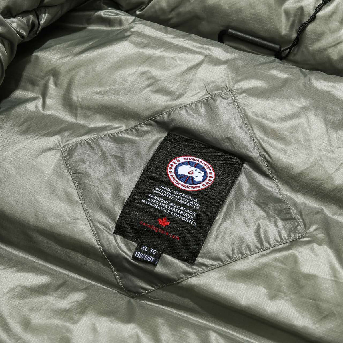 Canada Goose Olive Green Quilted Puffer Vest