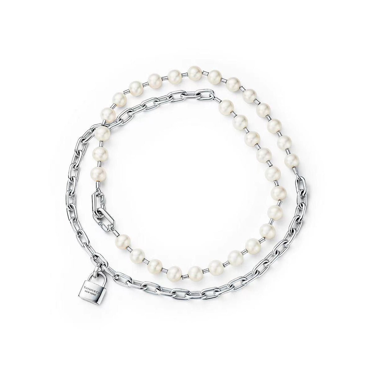 TIFFANY HARDWEAR PEARL WRAP NECKLACE