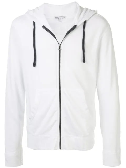 James Perse plain zipped hoodie