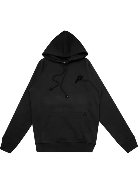 Palace Flocka "Black/Black" drawstring hoodie