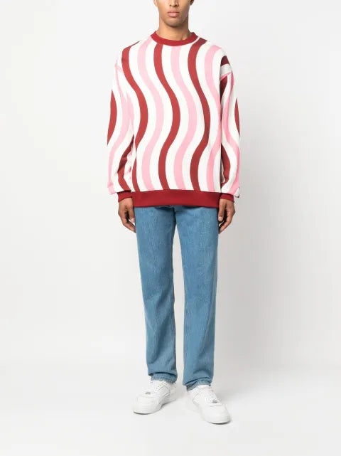 Camper wave-print cotton sweatshirt