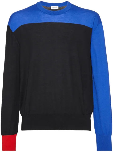 Ferragamo colour-block cashmere jumper