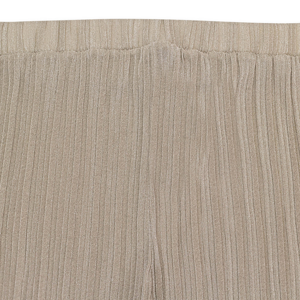 LUREX CRINKLE CHAMPAGNE WOMEN'S STRAIGHT PANTS