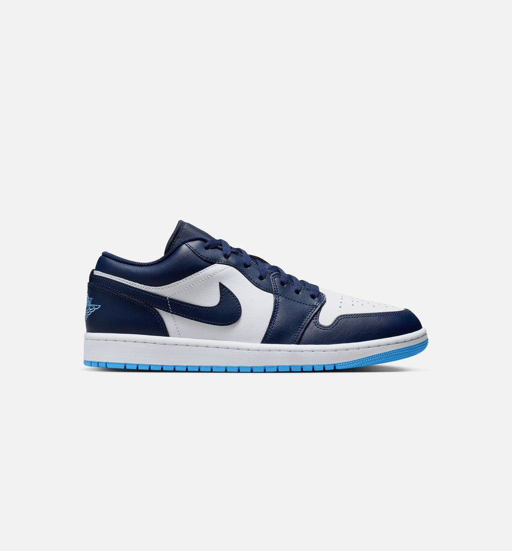 Air Jordan 1 Low Men's Sneakers - Deep Navy / University Blue / White