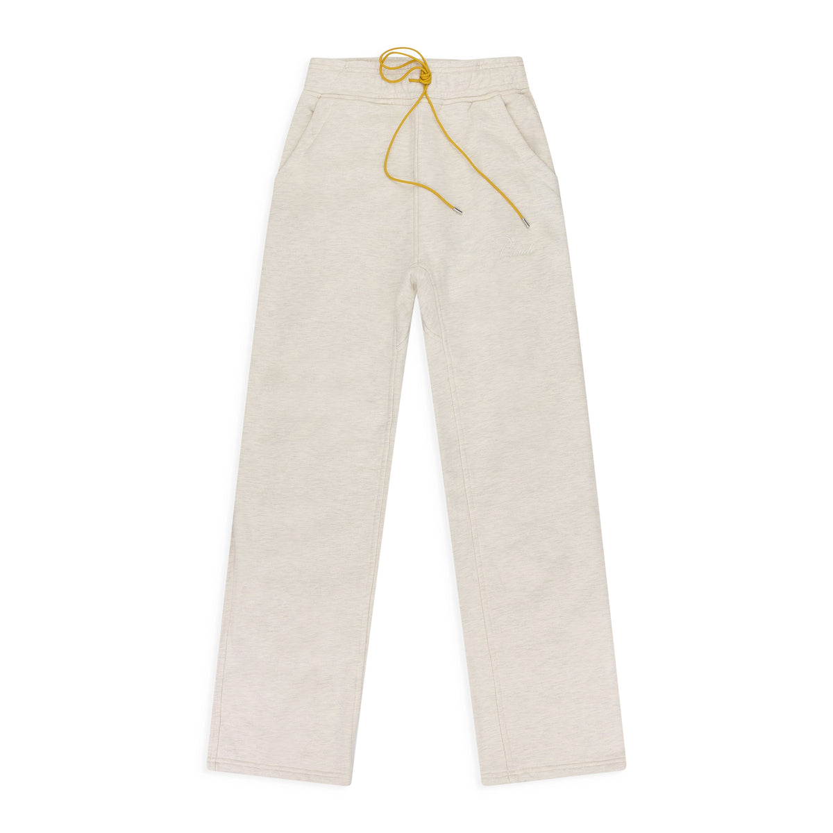 Cream Script Logo Sweatpant