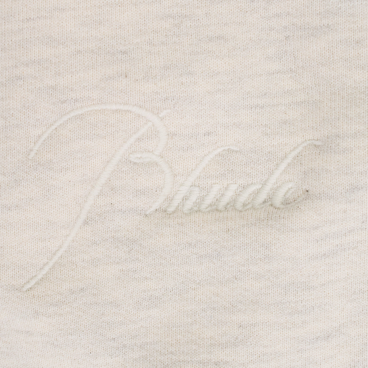 Cream Script Logo Sweatpant