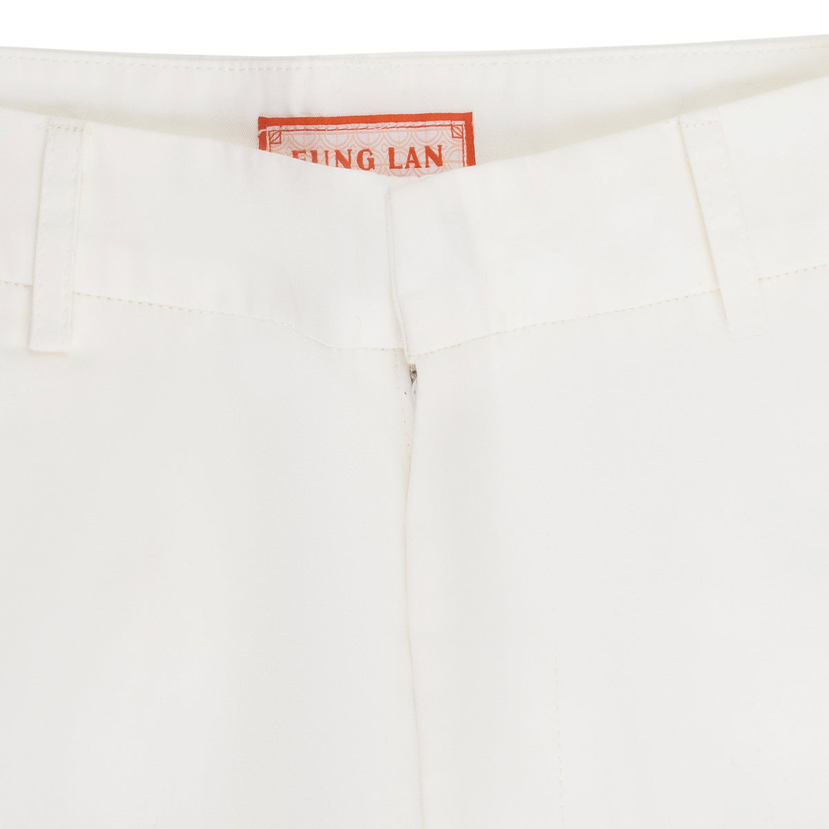 White Full Leg Trouser