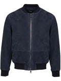 Yves Salomon suede bomber jacket