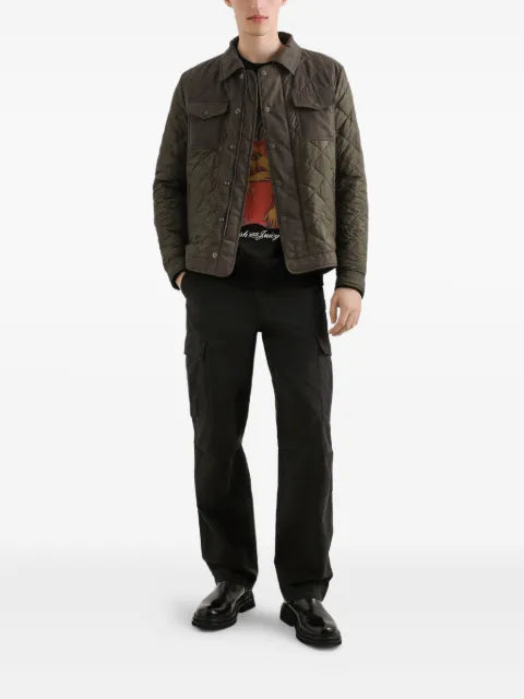 Dolce & Gabbana quilted shirt jacket with flap pocket