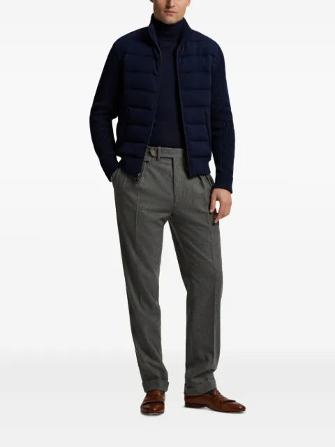 Ralph Lauren Purple Label ribbed-sleeves quilted jacket