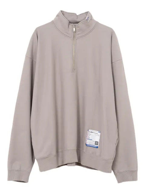 in･stru(men-tal). half-zip label sweatshirt