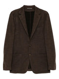 Canali single-breasted knitted blazer
