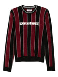 Martine Rose striped logo-print sweater