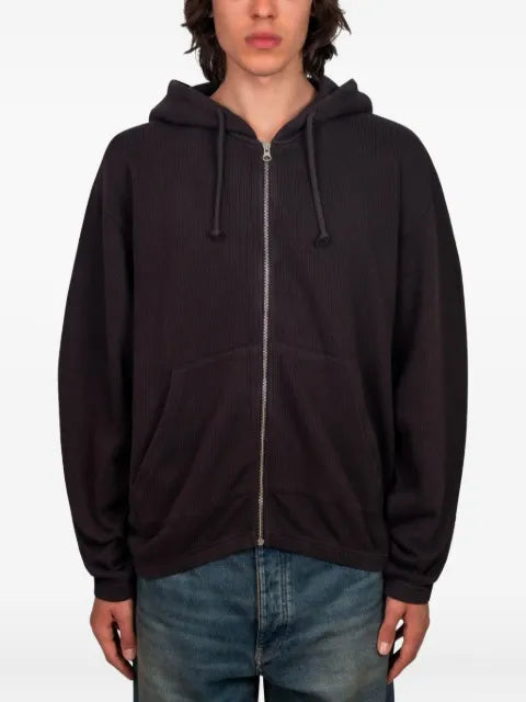 Another Aspect zip-front cotton hoodie