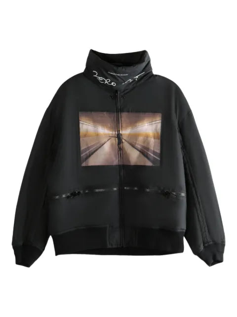 Undercover zipped graphic-print jacket