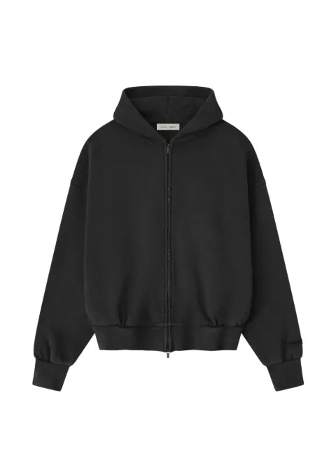 FEAR OF GOD ESSENTIALS embroidered classic full zip hoodie