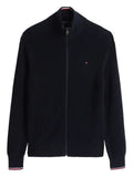Tommy Hilfiger zip-up logo-detail cardigan