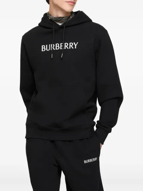 Burberry logo cotton hoodie