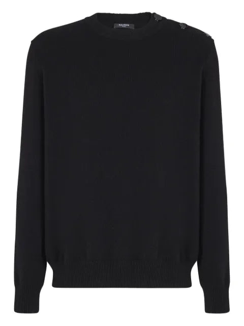 Balmain buttoned cashmere sweater