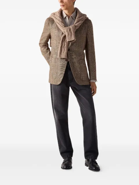 Zegna checked-pattern blazer