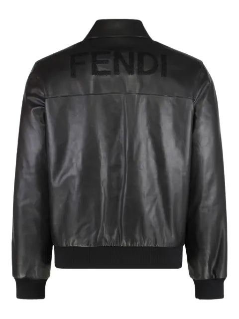 FENDI leather blouson jacket
