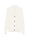 Eleventy cable-knit buttoned cardigan