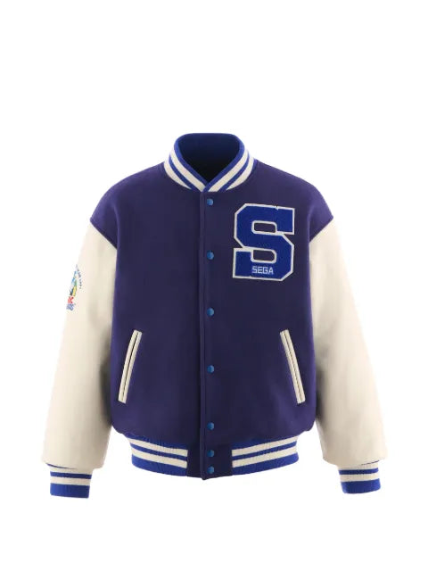 SAINT MXXXXXX logo-appliqué varsity jacket