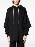 Rick Owens DRKSHDW hooded layered knitwear