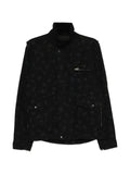 sacai floral-print high-neck jacket