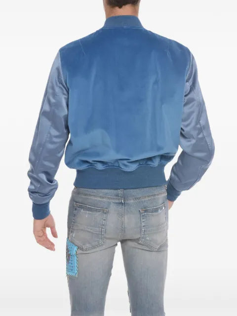 AMIRI velvet satin bomber jacket