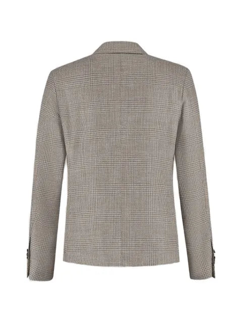 Luigi Borrelli plaid two-button blazer