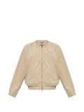 Emporio Armani logo-embroidered zip-up jacket
