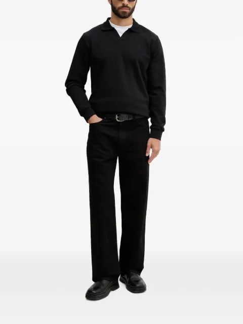 Lindbergh spread-collar sweatshirt