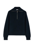 Jil Sander ribbed zip-up sweater