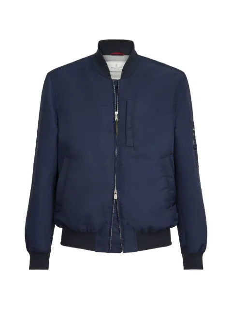 Brunello Cucinelli ribbed-hem jacket
