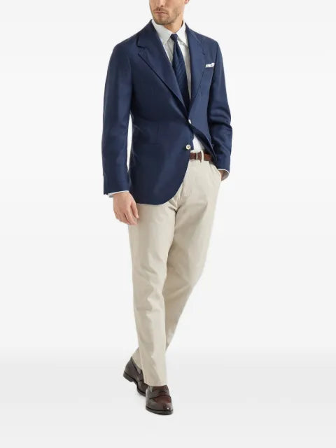 Brunello Cucinelli cashmere Batavia deconstructed blazer with patch pockets