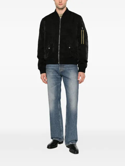 FENDI logo-tape bomber jacket