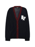DSQUARED2 logo-patch frayed cardigan