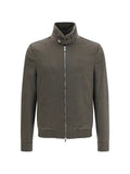 Brunello Cucinelli virgin wool beaver cloth bomber jacket with zipper