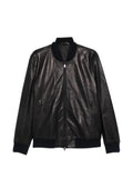 Brioni zip-up leather jacket