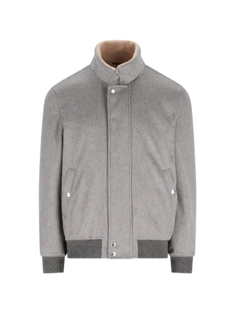 Brunello Cucinelli shearling-lined zip-up jacket