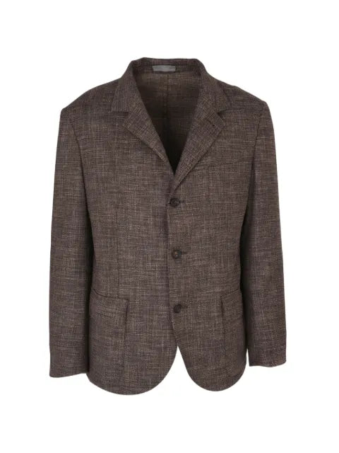 Corneliani textured single-breasted blazer
