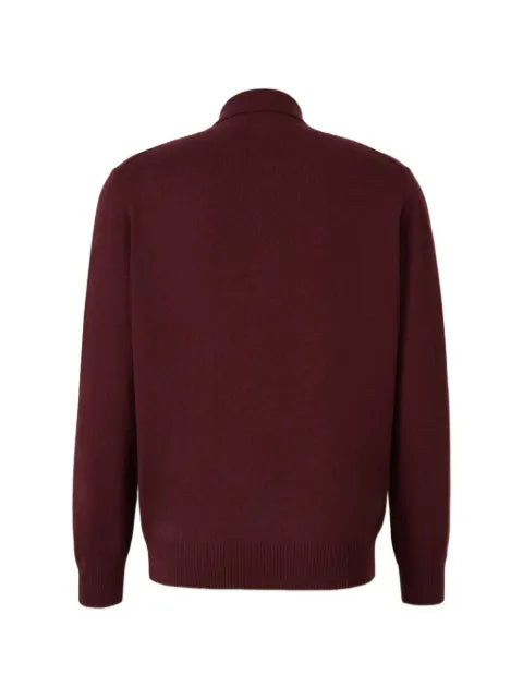 Canali long-sleeve polo sweater