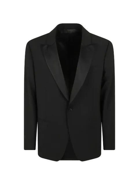 Lardini peak-lapel single-breasted jacket